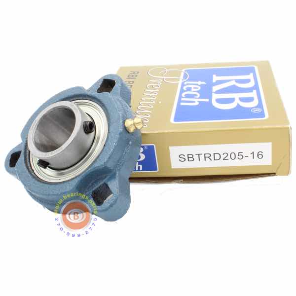 SBTRD205-16 3-Bolt Ductile Flange Bearing  With Collar 1